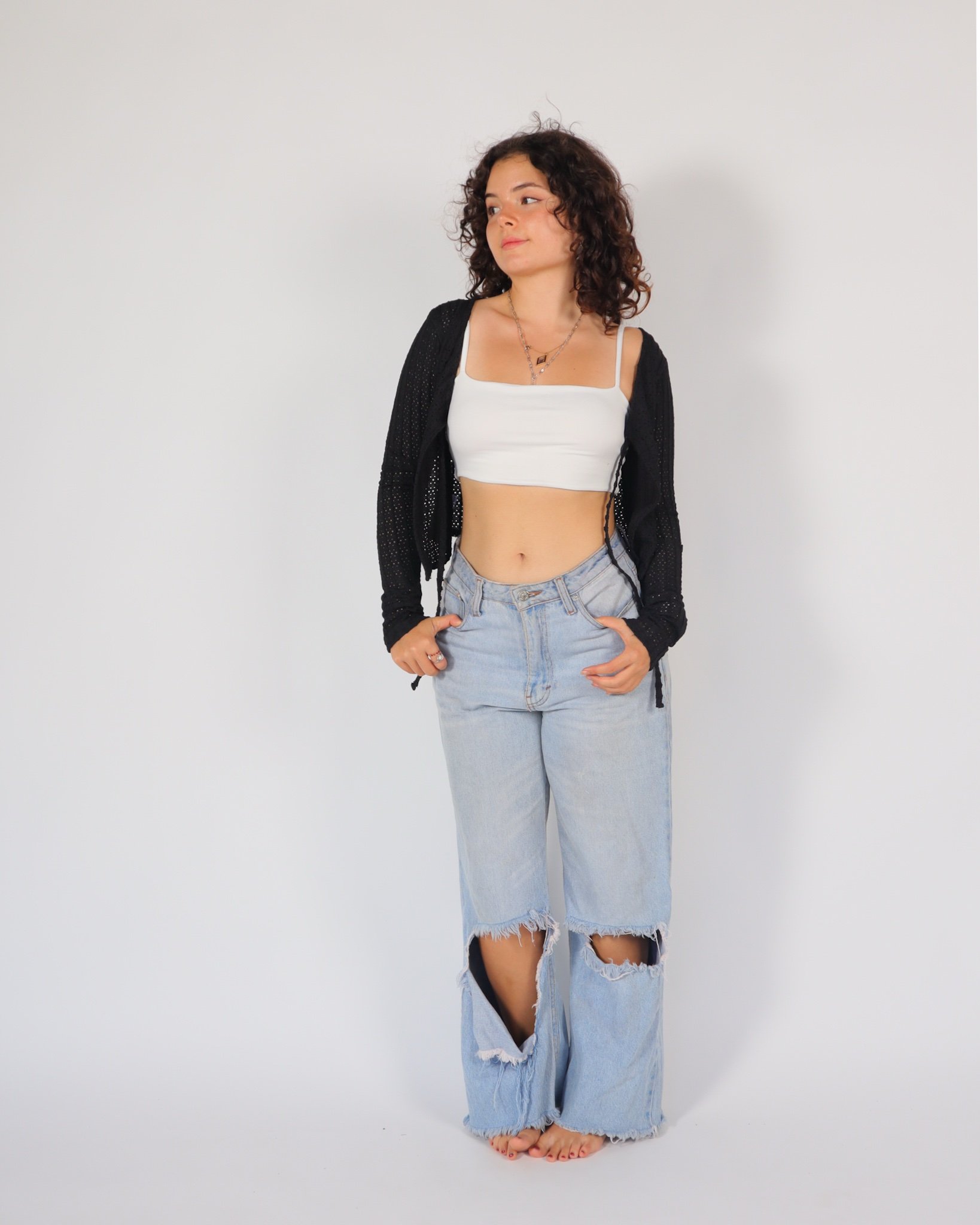 Olivia sweater perforado - Imagen 1